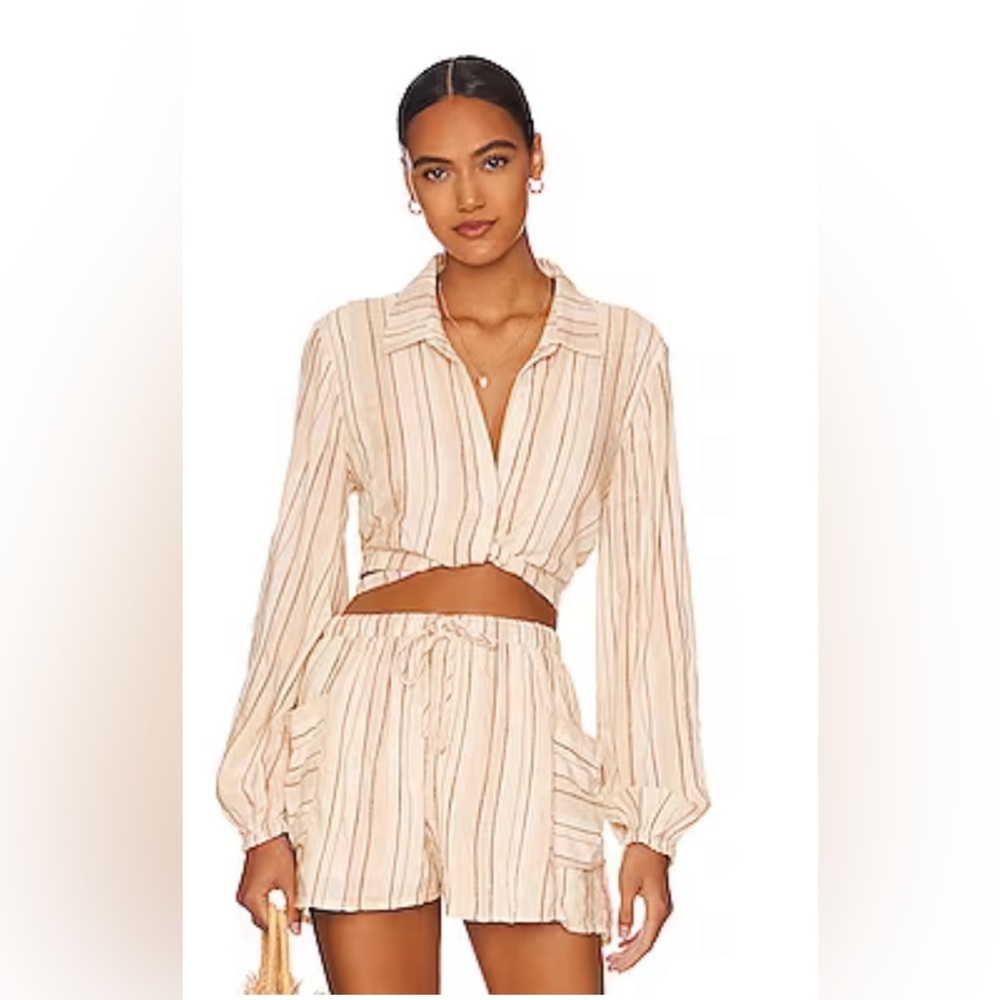 L*Space Play It Cool Top in Sunsoaked Stripe Large